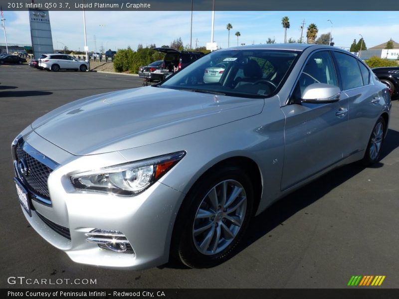Liquid Platinum / Graphite 2015 Infiniti Q50 3.7
