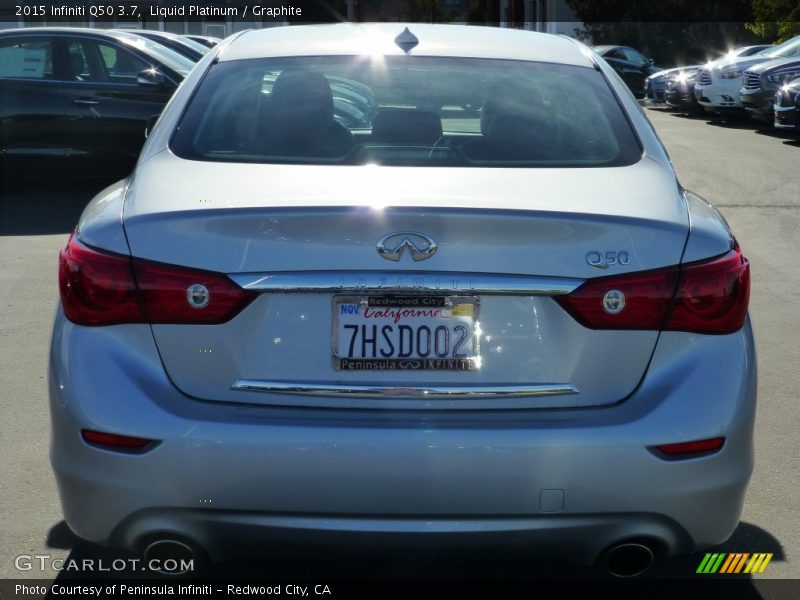 Liquid Platinum / Graphite 2015 Infiniti Q50 3.7