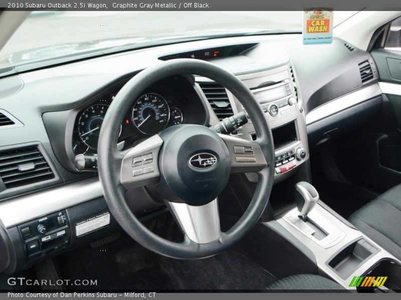 Graphite Gray Metallic / Off Black 2010 Subaru Outback 2.5i Wagon