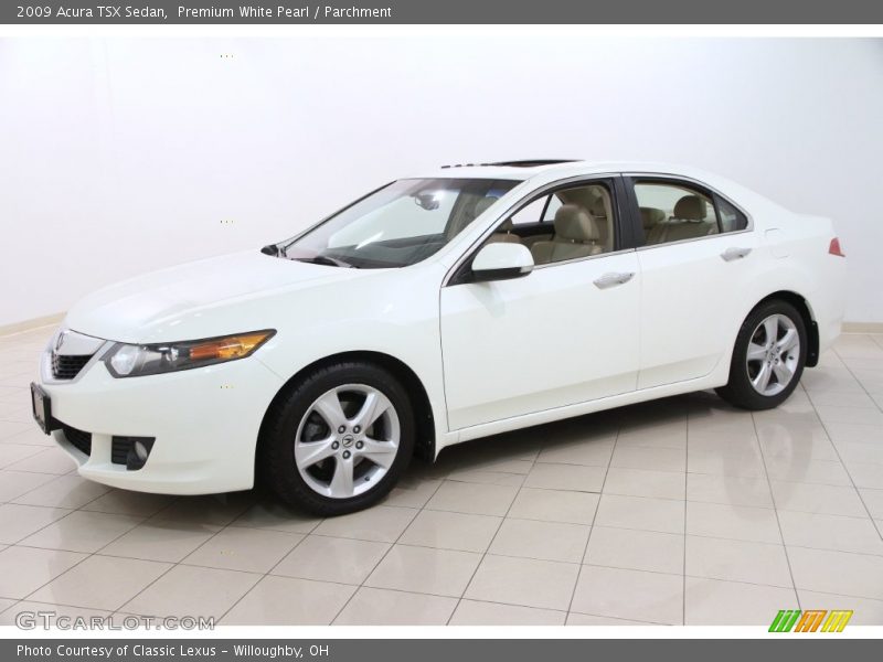 Premium White Pearl / Parchment 2009 Acura TSX Sedan