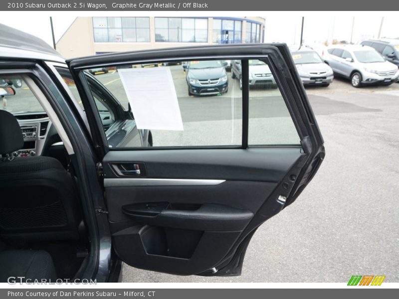 Graphite Gray Metallic / Off Black 2010 Subaru Outback 2.5i Wagon