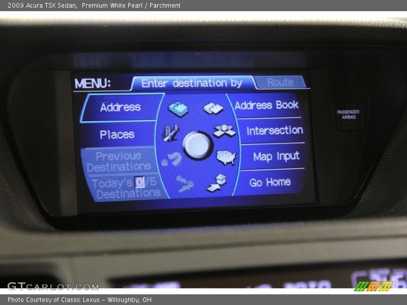 Premium White Pearl / Parchment 2009 Acura TSX Sedan
