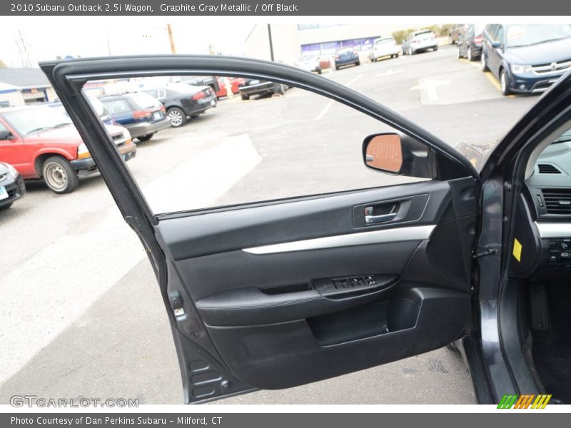 Graphite Gray Metallic / Off Black 2010 Subaru Outback 2.5i Wagon