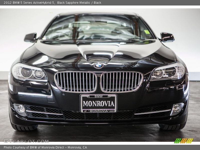 Black Sapphire Metallic / Black 2012 BMW 5 Series ActiveHybrid 5