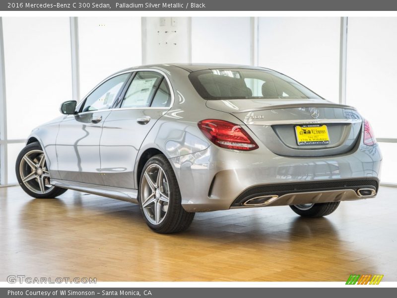 Palladium Silver Metallic / Black 2016 Mercedes-Benz C 300 Sedan