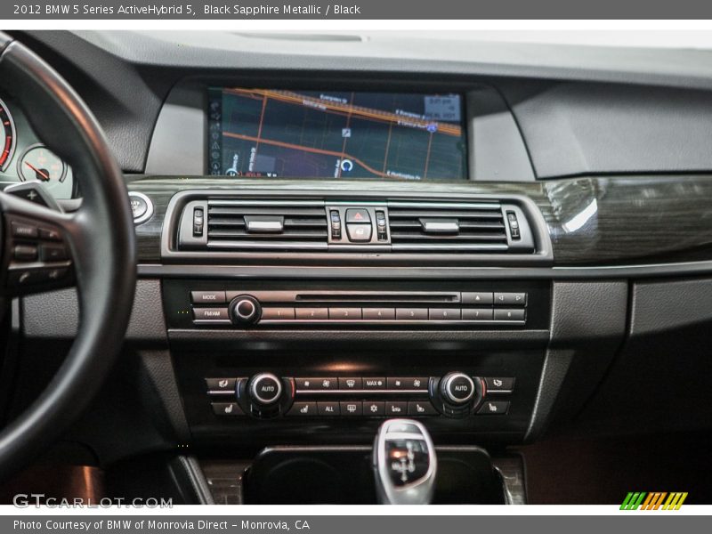 Black Sapphire Metallic / Black 2012 BMW 5 Series ActiveHybrid 5