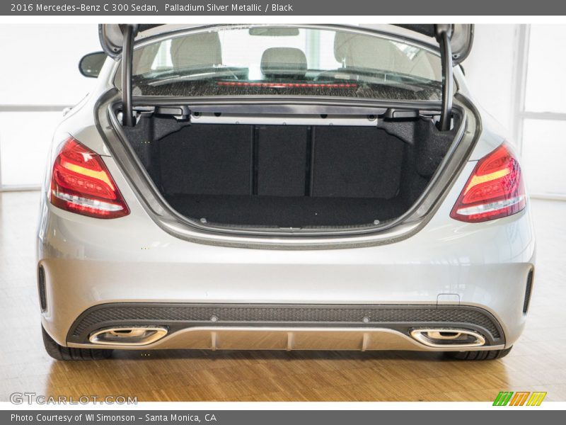 Palladium Silver Metallic / Black 2016 Mercedes-Benz C 300 Sedan