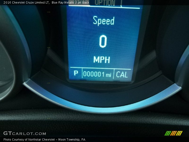 Blue Ray Metallic / Jet Black 2016 Chevrolet Cruze Limited LT