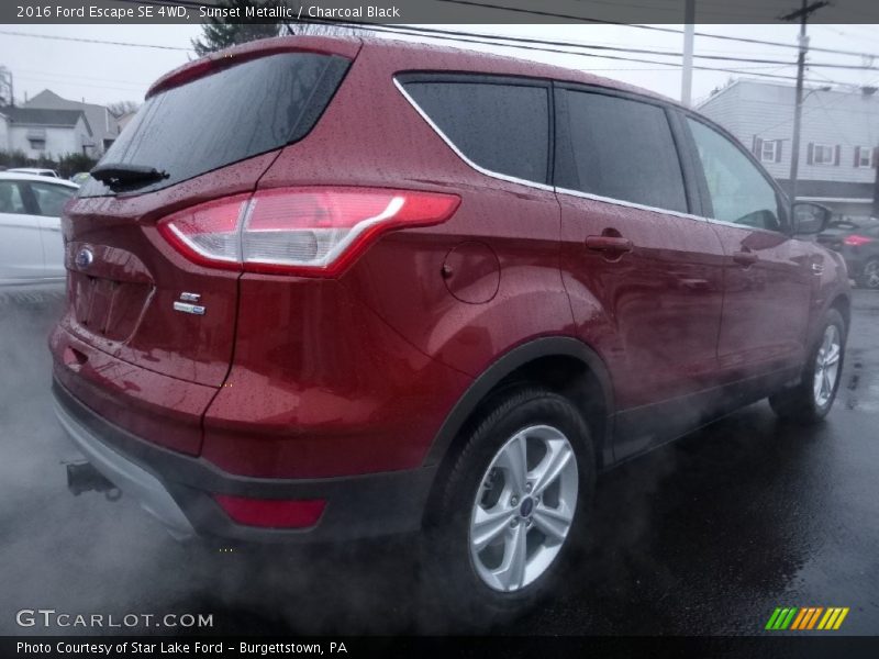 Sunset Metallic / Charcoal Black 2016 Ford Escape SE 4WD