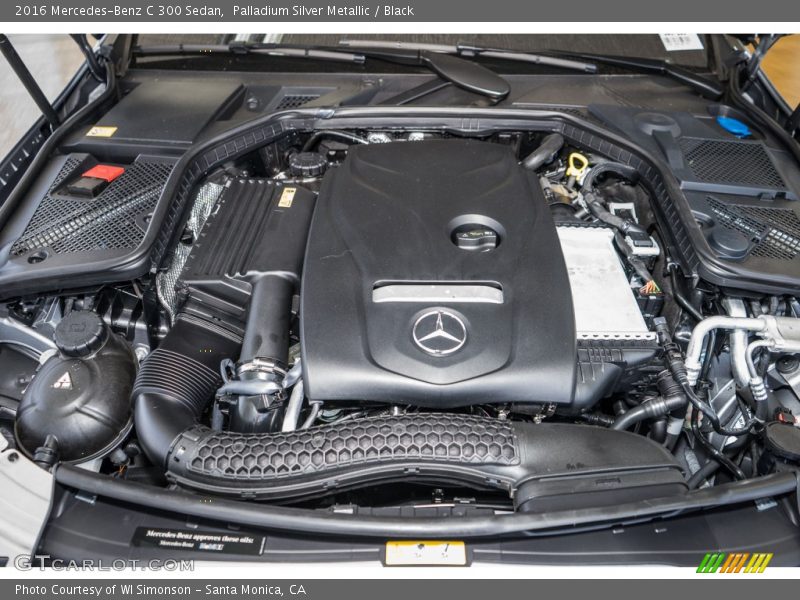 Palladium Silver Metallic / Black 2016 Mercedes-Benz C 300 Sedan