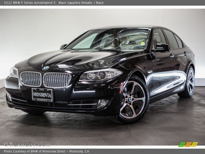 Black Sapphire Metallic / Black 2012 BMW 5 Series ActiveHybrid 5