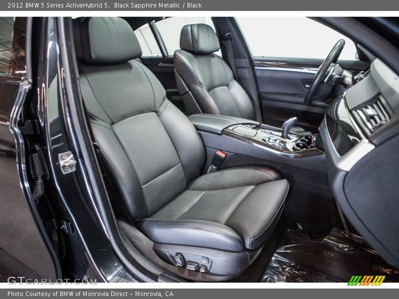 Front Seat of 2012 5 Series ActiveHybrid 5