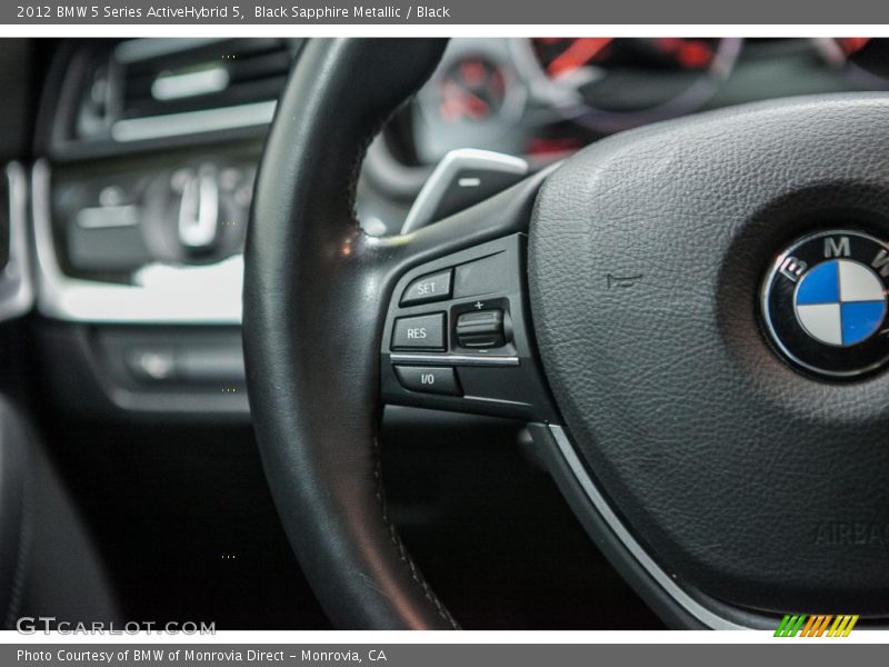Black Sapphire Metallic / Black 2012 BMW 5 Series ActiveHybrid 5