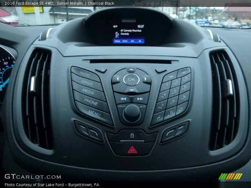 Sunset Metallic / Charcoal Black 2016 Ford Escape SE 4WD
