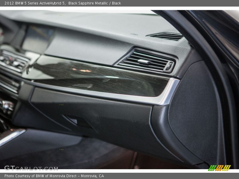 Black Sapphire Metallic / Black 2012 BMW 5 Series ActiveHybrid 5