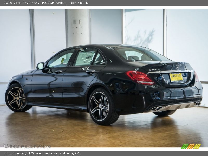 Black / Black 2016 Mercedes-Benz C 450 AMG Sedan