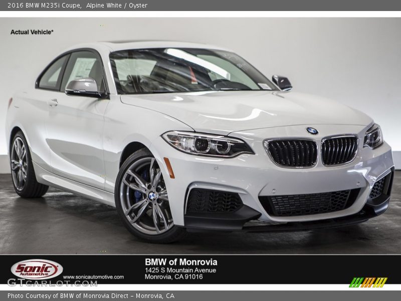 Alpine White / Oyster 2016 BMW M235i Coupe