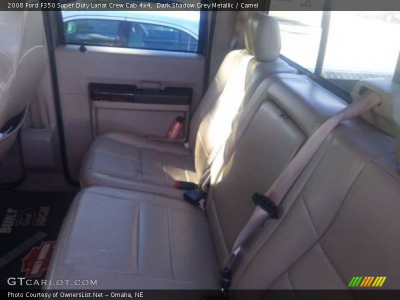 Dark Shadow Grey Metallic / Camel 2008 Ford F350 Super Duty Lariat Crew Cab 4x4