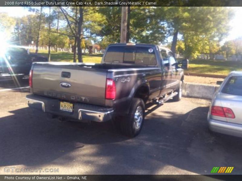 Dark Shadow Grey Metallic / Camel 2008 Ford F350 Super Duty Lariat Crew Cab 4x4