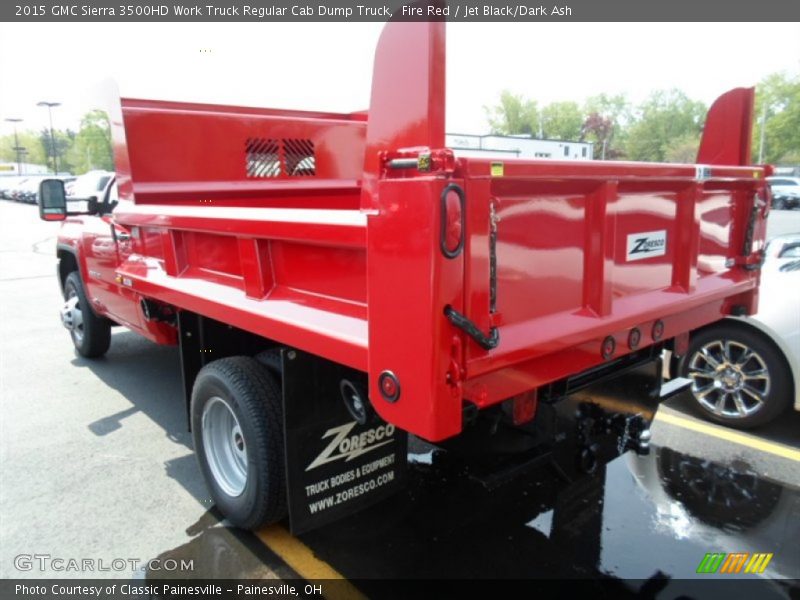 Fire Red / Jet Black/Dark Ash 2015 GMC Sierra 3500HD Work Truck Regular Cab Dump Truck