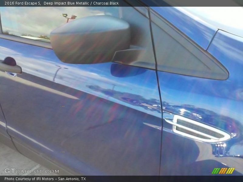 Deep Impact Blue Metallic / Charcoal Black 2016 Ford Escape S