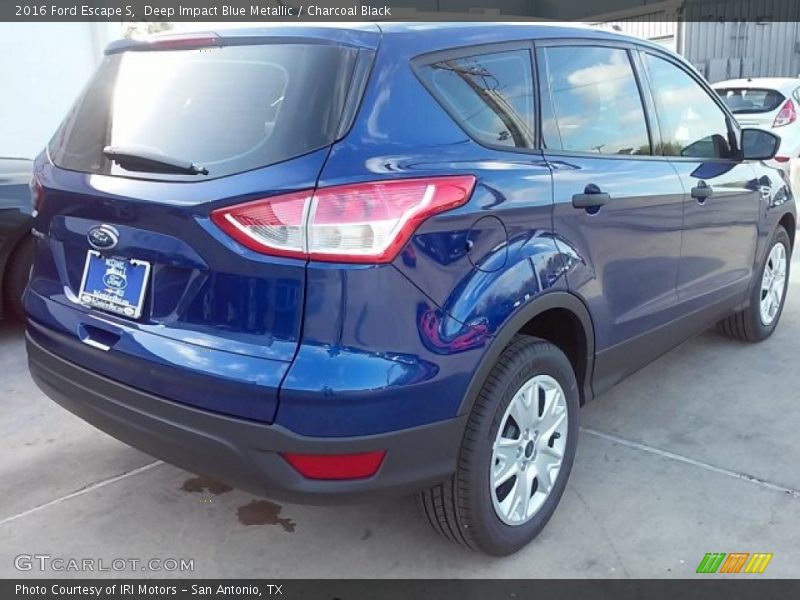 Deep Impact Blue Metallic / Charcoal Black 2016 Ford Escape S