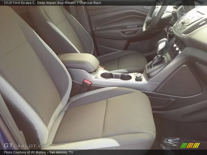 Deep Impact Blue Metallic / Charcoal Black 2016 Ford Escape S