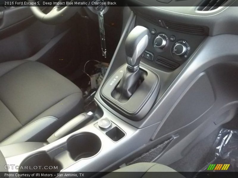 Deep Impact Blue Metallic / Charcoal Black 2016 Ford Escape S