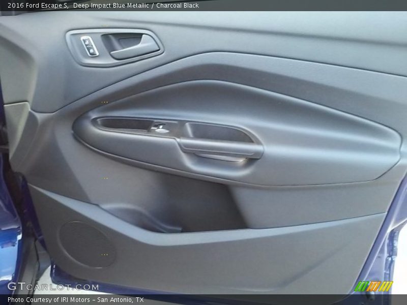 Deep Impact Blue Metallic / Charcoal Black 2016 Ford Escape S