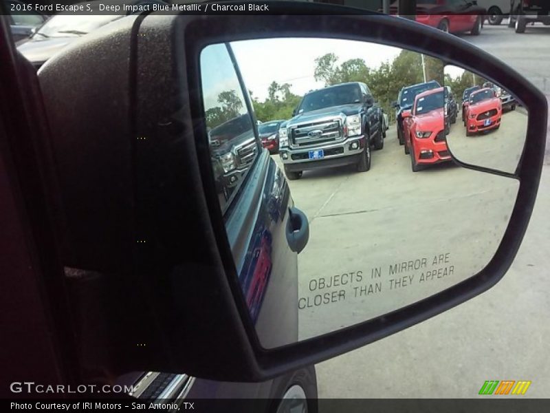 Deep Impact Blue Metallic / Charcoal Black 2016 Ford Escape S