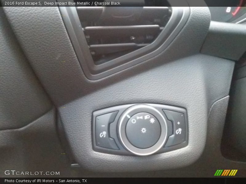 Deep Impact Blue Metallic / Charcoal Black 2016 Ford Escape S