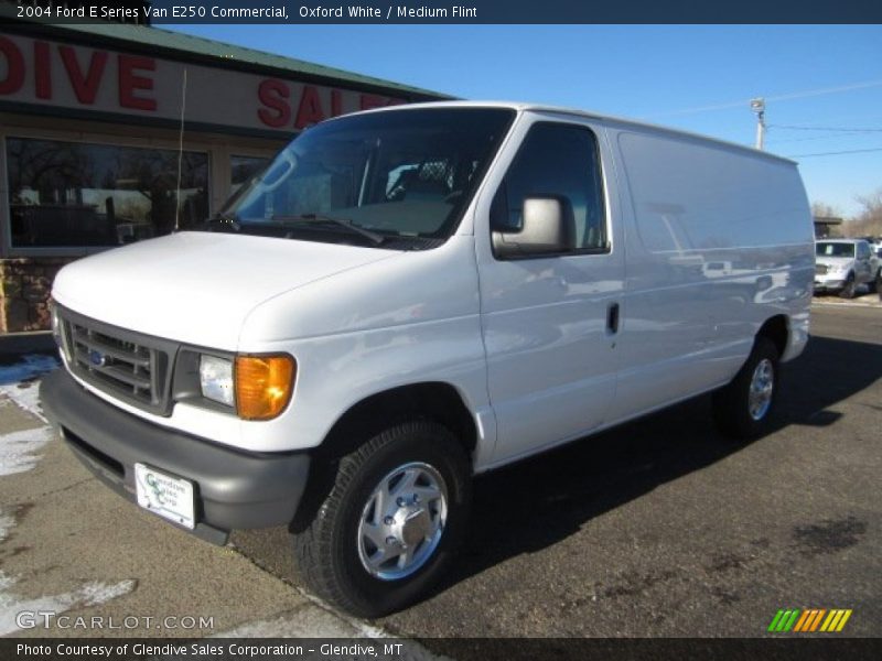 Oxford White / Medium Flint 2004 Ford E Series Van E250 Commercial