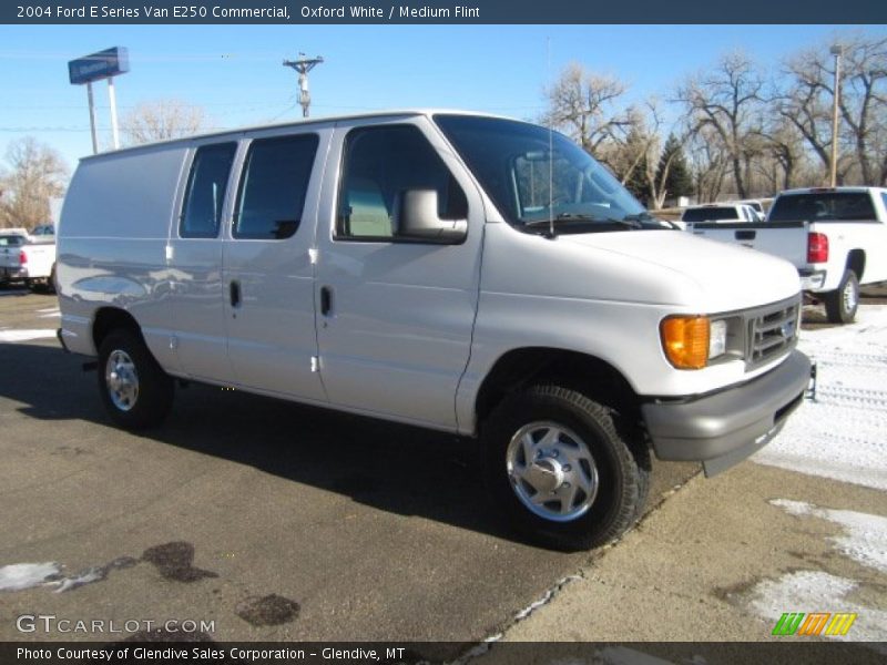 Oxford White / Medium Flint 2004 Ford E Series Van E250 Commercial