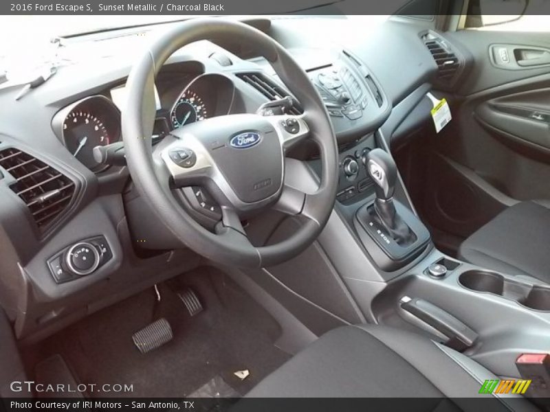 Sunset Metallic / Charcoal Black 2016 Ford Escape S