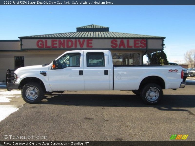Oxford White / Medium Stone 2010 Ford F350 Super Duty XL Crew Cab 4x4