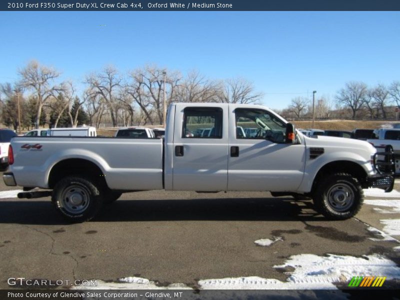 Oxford White / Medium Stone 2010 Ford F350 Super Duty XL Crew Cab 4x4