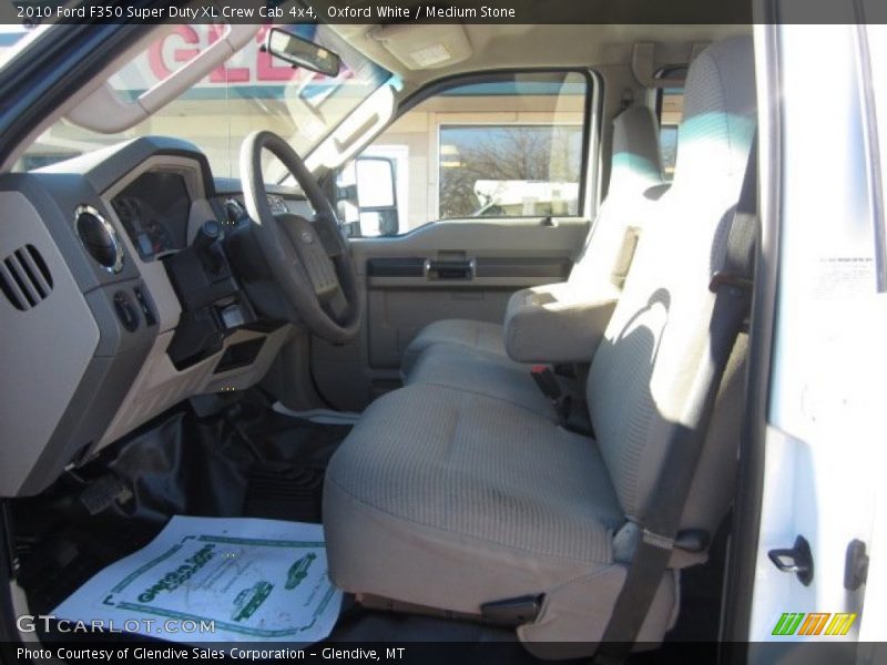 Oxford White / Medium Stone 2010 Ford F350 Super Duty XL Crew Cab 4x4