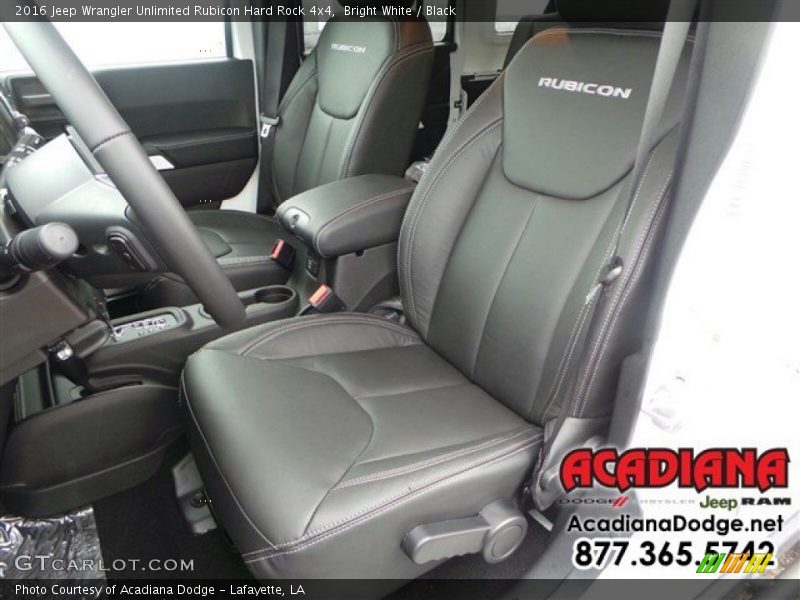 Bright White / Black 2016 Jeep Wrangler Unlimited Rubicon Hard Rock 4x4