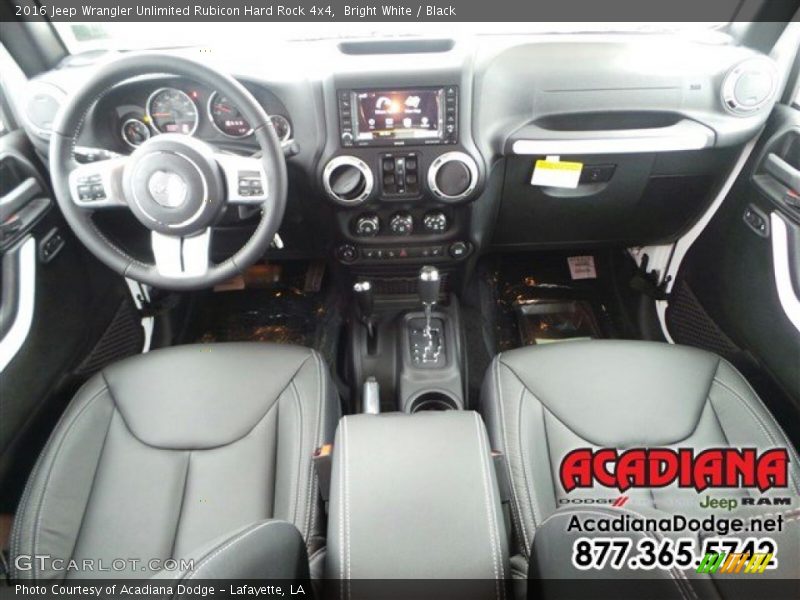 Bright White / Black 2016 Jeep Wrangler Unlimited Rubicon Hard Rock 4x4