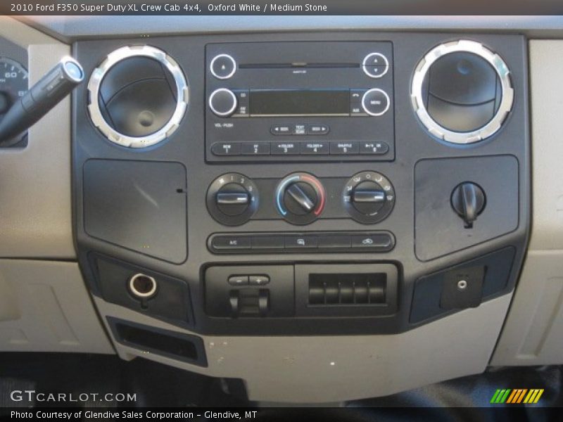 Oxford White / Medium Stone 2010 Ford F350 Super Duty XL Crew Cab 4x4