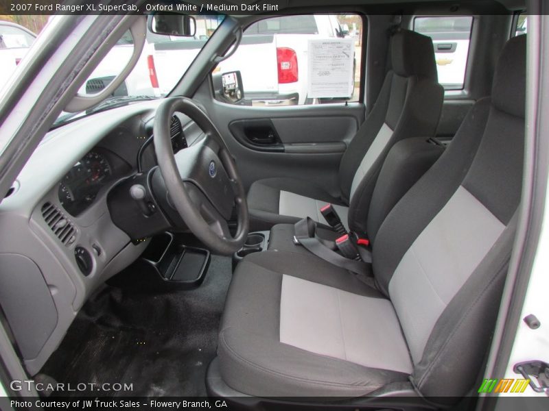 Oxford White / Medium Dark Flint 2007 Ford Ranger XL SuperCab