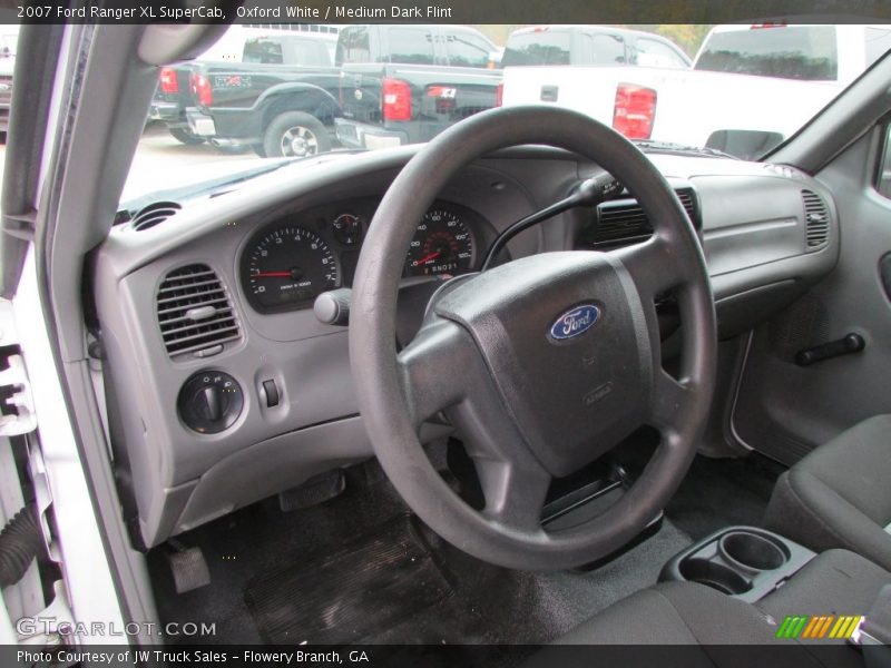 Oxford White / Medium Dark Flint 2007 Ford Ranger XL SuperCab