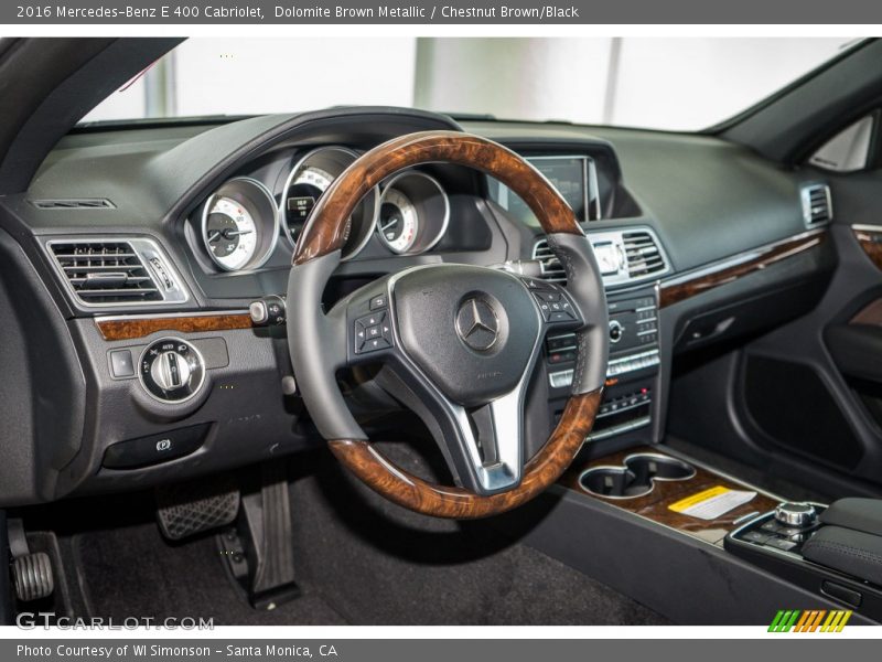 Dolomite Brown Metallic / Chestnut Brown/Black 2016 Mercedes-Benz E 400 Cabriolet