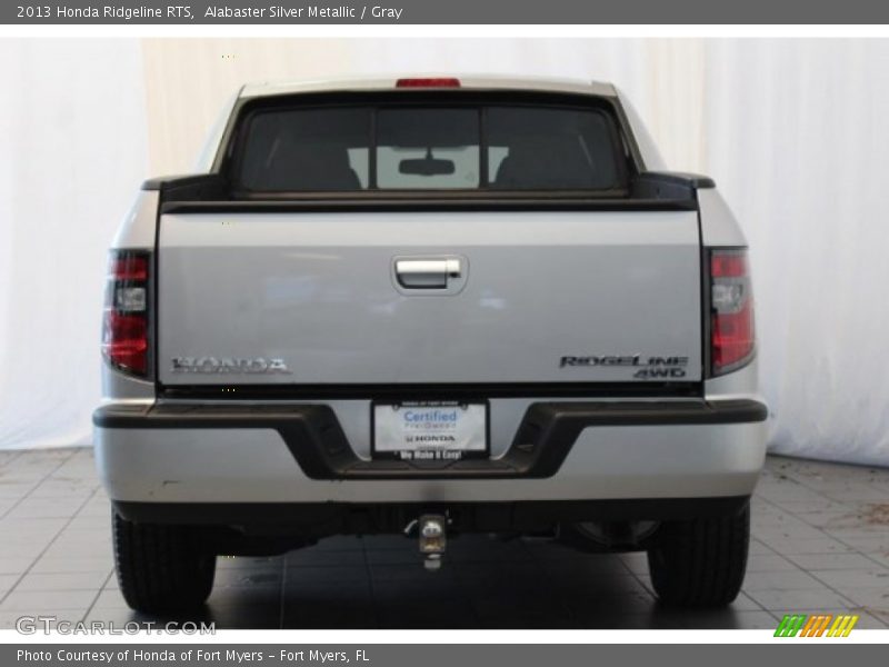 Alabaster Silver Metallic / Gray 2013 Honda Ridgeline RTS