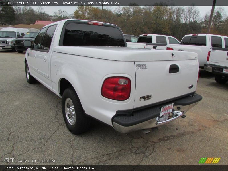 Oxford White / Dark Graphite Grey 2003 Ford F150 XLT SuperCrew