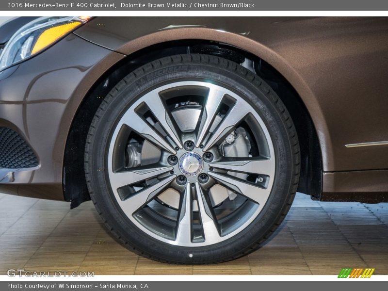 Dolomite Brown Metallic / Chestnut Brown/Black 2016 Mercedes-Benz E 400 Cabriolet
