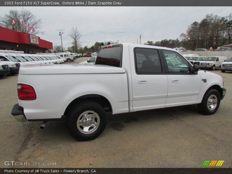 Oxford White / Dark Graphite Grey 2003 Ford F150 XLT SuperCrew