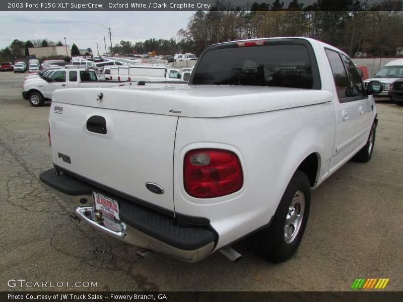 Oxford White / Dark Graphite Grey 2003 Ford F150 XLT SuperCrew
