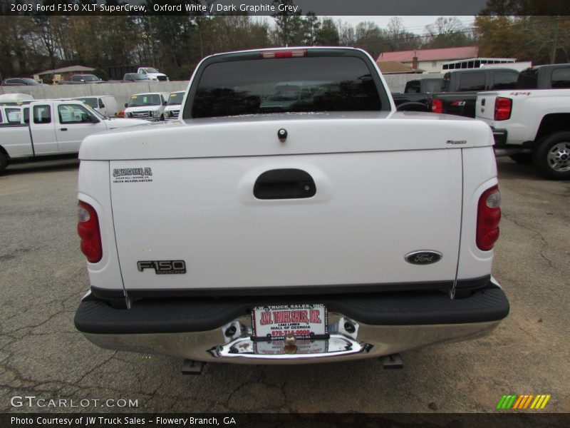 Oxford White / Dark Graphite Grey 2003 Ford F150 XLT SuperCrew