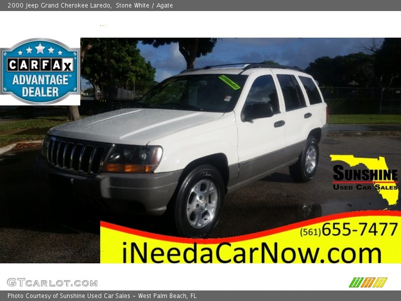 Stone White / Agate 2000 Jeep Grand Cherokee Laredo
